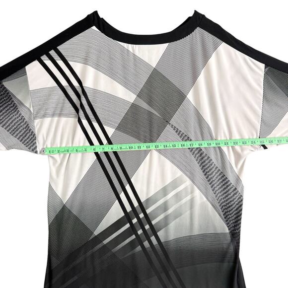 Chicos Travelers Tunic Top Women's Black Geometric Round Neck Zs /3 - Picture 7 of 13